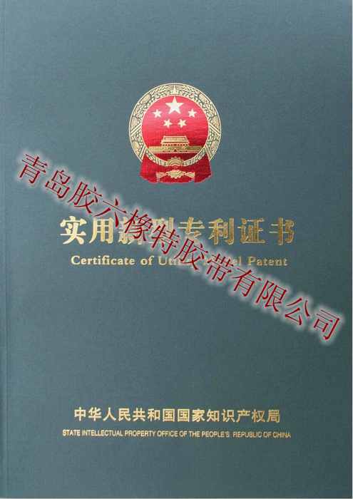 國(guó)家實(shí)用新型專(zhuān)利證書(shū)